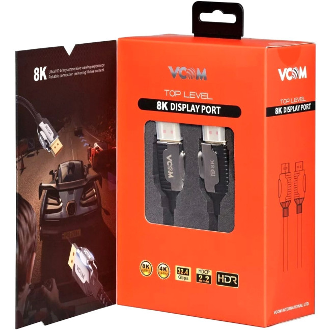Кабель соединительный DISPLAY PORT v1.4, 8K@60Hz, 2m VCOM <CG634-2M> VCOM CG634-2M