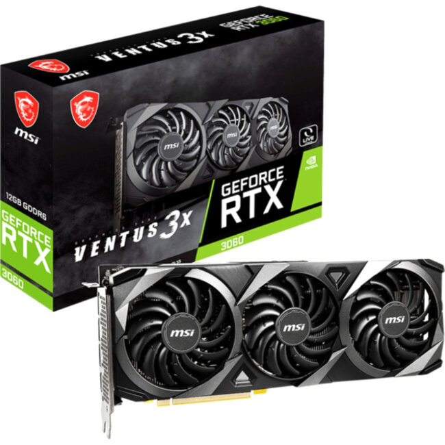 Видеокарта MSI GeForce RTX 3060 VENTUS 3X 12G Видеокарта MSI GeForce RTX 3060 VENTUS 3X 12G