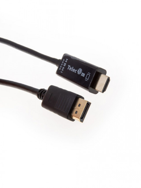 Кабель-переходник DisplayPort M-> HDMI M 4K@30Hz 1.8m Telecom [TA811-1.8M) Telecom 1.8м DisplayPort M to HDMI M 4K@30Hz Кабель-переходник DisplayPort M-> HDMI M 4K@30Hz 1.8m Telecom [TA811-1.8M) Telecom 1.8м DisplayPort M to HDMI M 4K@30Hz