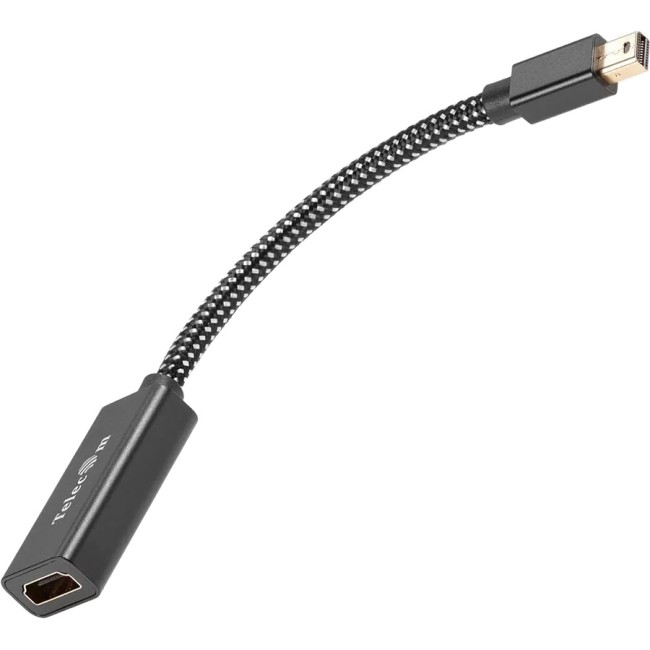 Адаптер miniDP-M --> HDMI-F 4K@120Hz, 8K@30Hz, оплетка, 0.15м Telecom (TA663) VCOM TA663