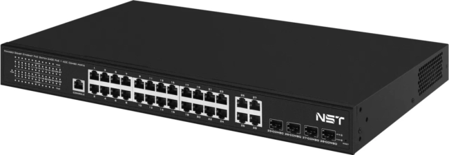 Управляемый L2 PoE коммутатор Gigabit Ethernet NST NS-SW-24G4G-PL