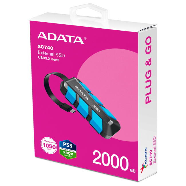 Твердотельный накопитель ADATA SC740-2000G-CBU
