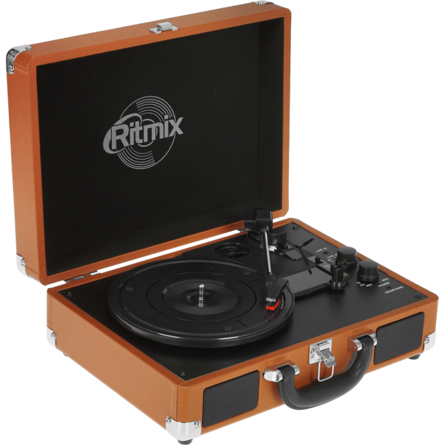 Проигрыватель для винила RITMIX LP-160B Коричневый Проигрыватель для винила RITMIX LP-160B Коричневый