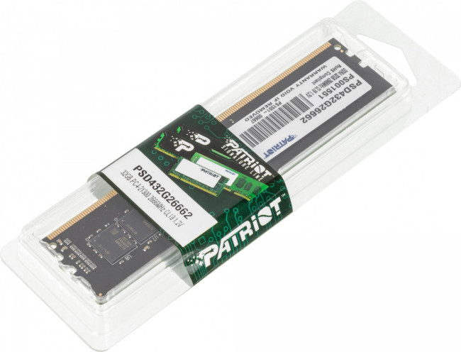 Память DDR4 32Gb 2666MHz Patriot PSD432G26662 Память DDR4 32Gb 2666MHz Patriot PSD432G26662