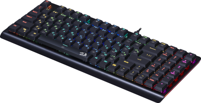 Redragon Беспроводная клавиатура Dragonwarrior RGB,тонкая,94клавиш,б.п. Defender 70520