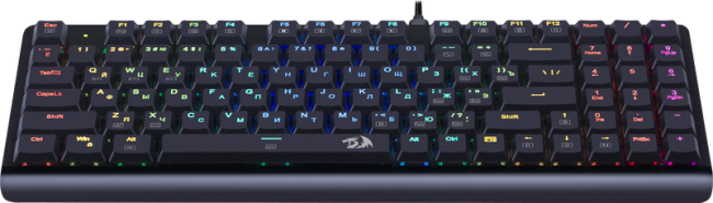 Redragon Беспроводная клавиатура Dragonwarrior RGB,тонкая,94клавиш,б.п. Defender 70520