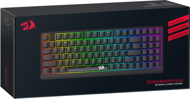 Redragon Беспроводная клавиатура Dragonwarrior RGB,тонкая,94клавиш,б.п. Defender 70520