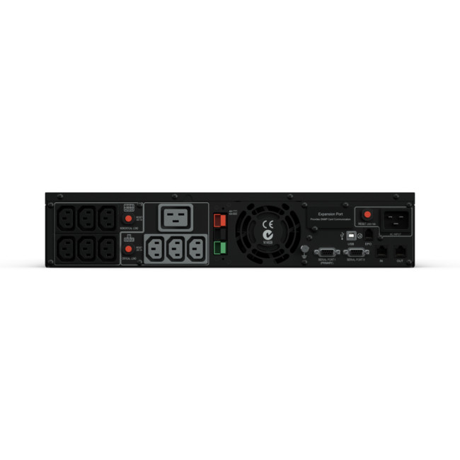 ИБП CyberPower PR3000ELCDRT2U, Rackmount, Line-Interactive, 3000VA/2700W, 9 IEC-320 С13, 1 IEC C19 розеток, USB&Serial, RJ11/RJ45, SNMPslot, LCD дисплей, Black, 0.5х0.6х0.3м., 45.1кг. CyberPower PR3000ELCDRT2U