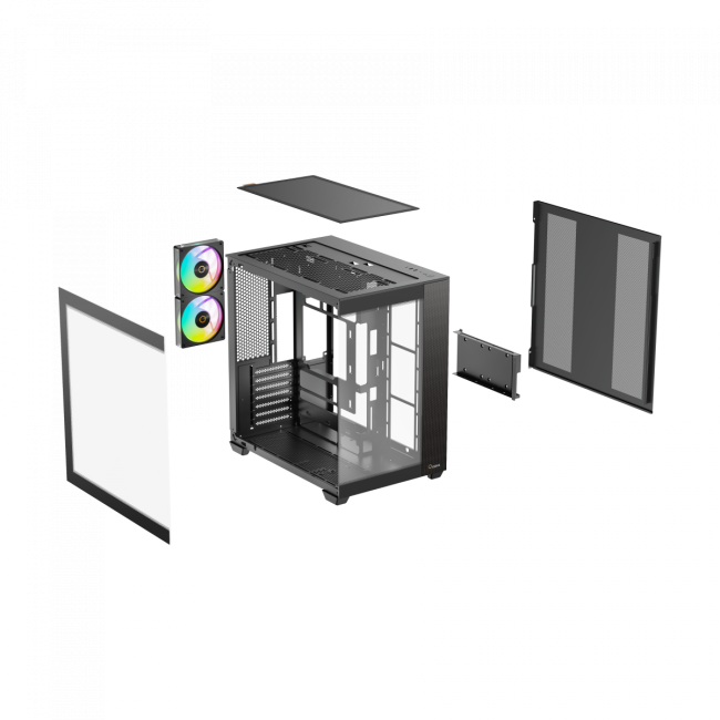 Корпус ПК без блока питания Ocypus Delta-C74-BKD200XX-GL Корпус ПК без блока питания Ocypus Delta-C74-BKD200XX-GL