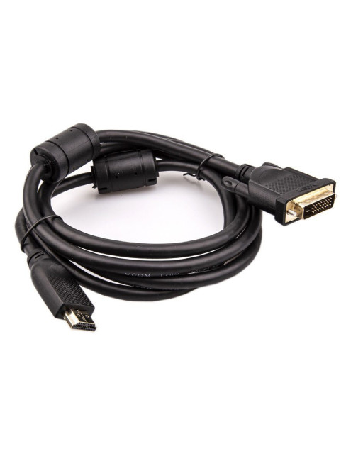 Кабель HDMI AM/DVI(24+1)M, 1.8м, CU, 1080P@60Hz, 2F, VCOM <CG484G-1.8M> VCOM HDMI (m) - DVI-D (m) 1.8м Кабель HDMI AM/DVI(24+1)M, 1.8м, CU, 1080P@60Hz, 2F, VCOM <CG484G-1.8M> VCOM HDMI (m) - DVI-D (m) 1.8м