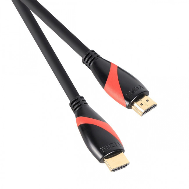 Кабель HDMI 19M/M ver. 2.0 black red, 0.5m VCOM <CG525-R-0.5> VCOM HDMI (m) - HDMI (m) 0.5м