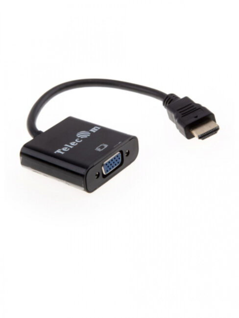 Кабель-переходник HDMI(M) -> VGA(F)+аудио 1080p@60Hz 0.2m  Telecom [TA559] Telecom 0.2м HDMI(M) to VGA(F)+аудио 1080p@60Hz