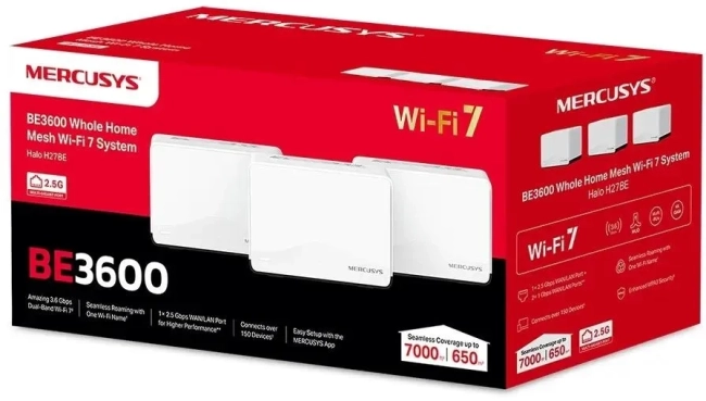 MESH система Mercusys Halo H27BE(3-pack)