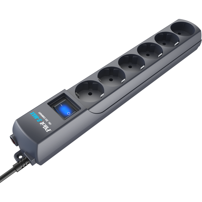 Сетевой фильтр Pilot S Max (5 евро + 1GP), 15А/3.5кВа, автомат, 1.8 м, графит ZIS Pilot S-Max (1.8 м, 6 розеток) Сетевой фильтр Pilot S Max (5 евро + 1GP), 15А/3.5кВа, автомат, 1.8 м, графит ZIS Pilot S-Max (1.8 м, 6 розеток)