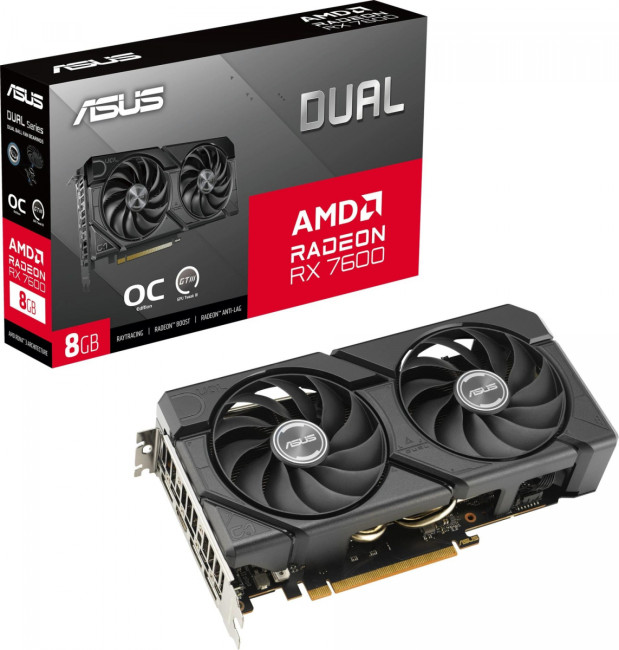 Видеокарта ASUS DUAL-RX7600-O8G-EVO Видеокарта ASUS DUAL-RX7600-O8G-EVO