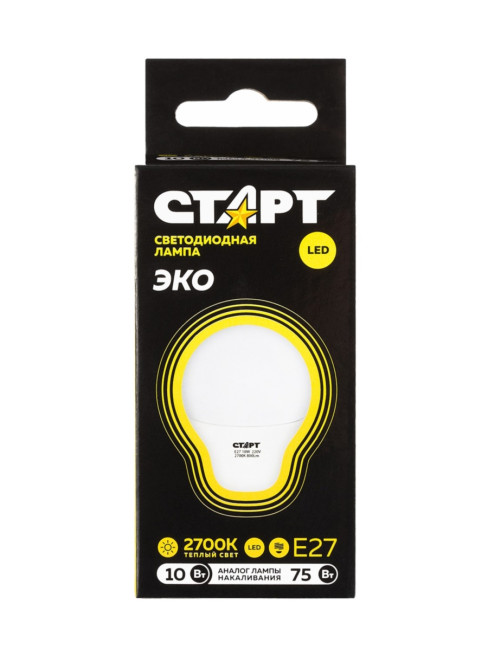 Лампа светодиодная СТАРТ шарик E27 10W 3000К Лампа светодиодная СТАРТ шарик E27 10W 3000К Лампа светодиодная СТАРТ шарик E27 10W 3000К Лампа светодиодная СТАРТ шарик E27 10W 3000К