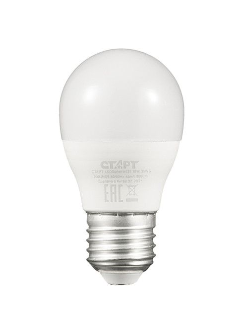 Лампа светодиодная СТАРТ шарик E27 10W 3000К Лампа светодиодная СТАРТ шарик E27 10W 3000К Лампа светодиодная СТАРТ шарик E27 10W 3000К Лампа светодиодная СТАРТ шарик E27 10W 3000К