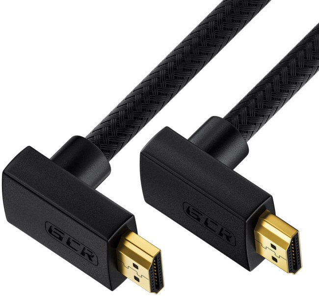 GCR Кабель 3.0m HDMI 2.0, M верхний угол /M верхний угол, черный, HDR 4:2:2, Ultra HD, 4K 60 fps 60Hz/5K*30Hz, 3D, AUDIO, 18.0 Гбит/с, 28/28 AWG, GCR-52311 Greenconnect HDMI 2.0 - HDMI 2.0 3м GCR Кабель 3.0m HDMI 2.0, M верхний угол /M верхний угол, черный, HDR 4:2:2, Ultra HD, 4K 60 fps 60Hz/5K*30Hz, 3D, AUDIO, 18.0 Гбит/с, 28/28 AWG, GCR-52311 Greenconnect HDMI 2.0 - HDMI 2.0 3м