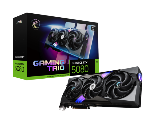 Видеокарта MSI GeForce RTX 5080 16G GAMING TRIO Видеокарта MSI GeForce RTX 5080 16G GAMING TRIO