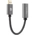 Кабель-переходник DP --> HDMI-F 0.2m , серый металлик, оплетка, 4K@60Hz, Telecom (TA560) VCOM TA560 Кабель-переходник DP --> HDMI-F 0.2m , серый металлик, оплетка, 4K@60Hz, Telecom (TA560) VCOM TA560