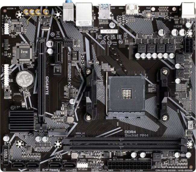 Материнская плата Gigabyte A520M K