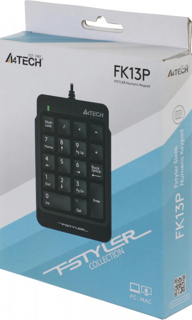 Числовой блок A4Tech FK13P BLACK Числовой блок A4Tech FK13P BLACK