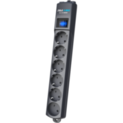 Сетевой фильтр Pilot S Max (5 евро + 1GP), 15А/3.5кВа, автомат, 5 м, графит ZIS Pilot S-Max (5 м, 6 розеток)