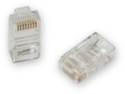 Вилка-коннектор RJ-45 GREENACCESSORIES GA-PLUG5WG категория 5e UTP для многожильного кабеля, 8p8c позол. конт. (100 шт.) Коннектор Greenconnect RJ-45 Cat 5e Male UTP Вилка-коннектор RJ-45 GREENACCESSORIES GA-PLUG5WG категория 5e UTP для многожильного кабеля, 8p8c позол. конт. (100 шт.) Коннектор Greenconnect RJ-45 Cat 5e Male UTP