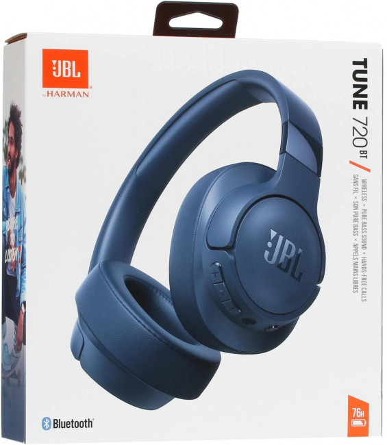Гарнитура мониторные JBL JBLT720BTBLU Гарнитура мониторные JBL JBLT720BTBLU