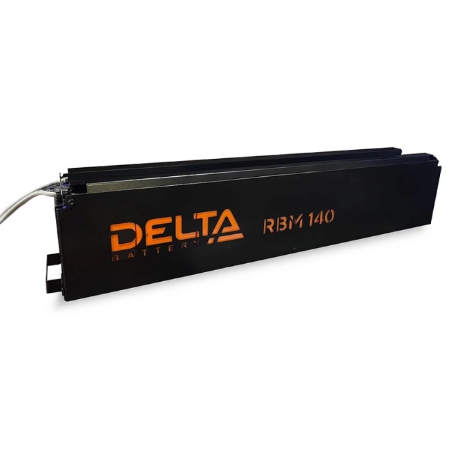 Сменный батарейный картридж DELTA RBM140, совместимый с ИБП АРС серий SURT*** и SURTD*** мощностью от 3 ква, SRT*** мощностью от 5ква, ДxШxВ 595х99х123мм., вес 33.7кг., 2 модуля RBM140 в одной коробке, срок службы до 8 лет. Delta RBM140 Сменный батарейный картридж DELTA RBM140, совместимый с ИБП АРС серий SURT*** и SURTD*** мощностью от 3 ква, SRT*** мощностью от 5ква, ДxШxВ 595х99х123мм., вес 33.7кг., 2 модуля RBM140 в одной коробке, срок службы до 8 лет. Delta RBM140
