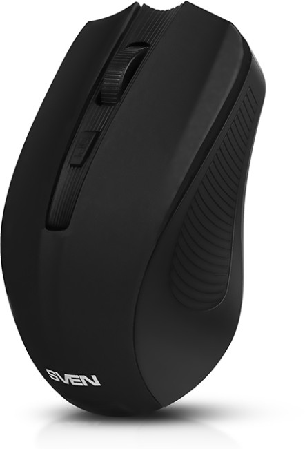 Беспроводная мышь SVEN RX-350W чёрная  (5+1кл. 600-1400DPI, SoftTouch, блист) Sven RX-350W