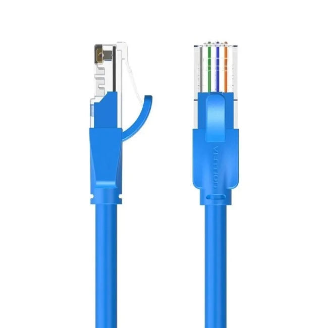 Патч-корд Vention прямой UTP cat.6, RJ45 - 3м. Синий Vention IBELI
