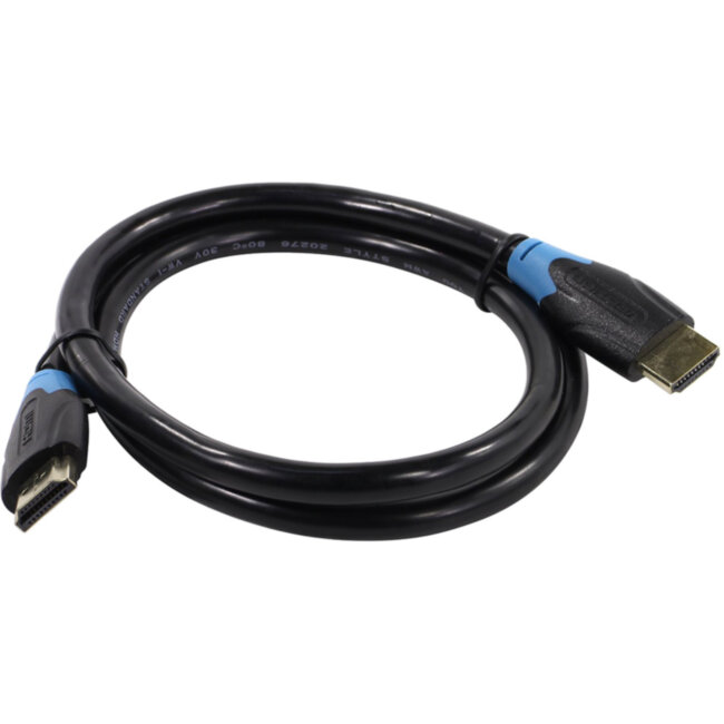 Кабель Vention HDMI High speed v1.4 with Ethernet 19M/19M - 0.75м Vention VAA-B01-L075 Кабель Vention HDMI High speed v1.4 with Ethernet 19M/19M - 0.75м Vention VAA-B01-L075