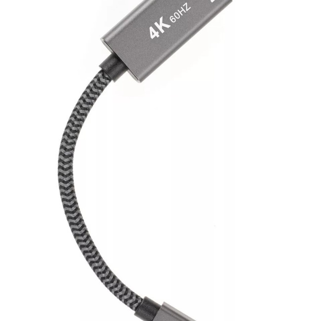 Адаптер miniDP --> HDMI-F 0.15м ,  оплетка, 4K@60Hz, Telecom (TA565) VCOM TA565