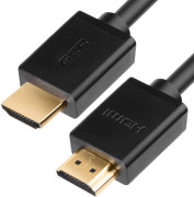 Greenconnect Кабель 3.0m HDMI версия 2.0, HDR 4:2:2, Ultra HD, 4K 60 fps 60Hz/5K*30Hz, 3D, AUDIO, 18.0 Гбит/с, 28/28 AWG, OD7.3mm, тройной экран, черный, GCR-HM411-3.0m Greenconnect HDMI (m) - HDMI (m) 3м