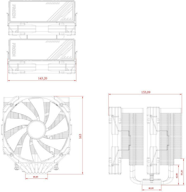 Устройство охлаждения(кулер) ID-COOLING FROZN A720 BLACK Устройство охлаждения(кулер) ID-COOLING FROZN A720 BLACK
