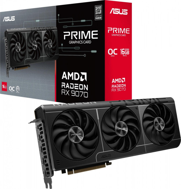 Видеокарта ASUS PRIME-RX9070-O16G Видеокарта ASUS PRIME-RX9070-O16G