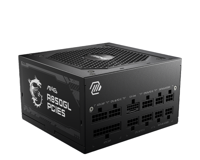 Блок питания ПК MSI MAG A850GL PCIE5 (306-7ZP8A11-CE0) Блок питания ПК MSI MAG A850GL PCIE5 (306-7ZP8A11-CE0)