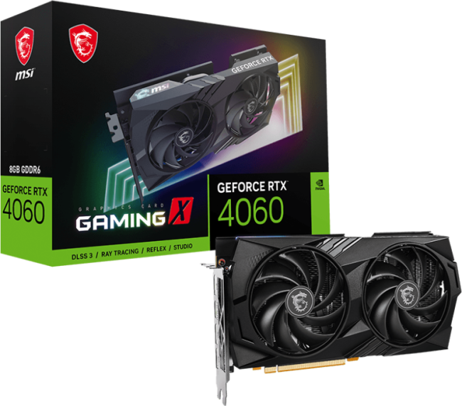 Видеокарта MSI GeForce RTX 4060 GAMING X 8G Видеокарта MSI GeForce RTX 4060 GAMING X 8G