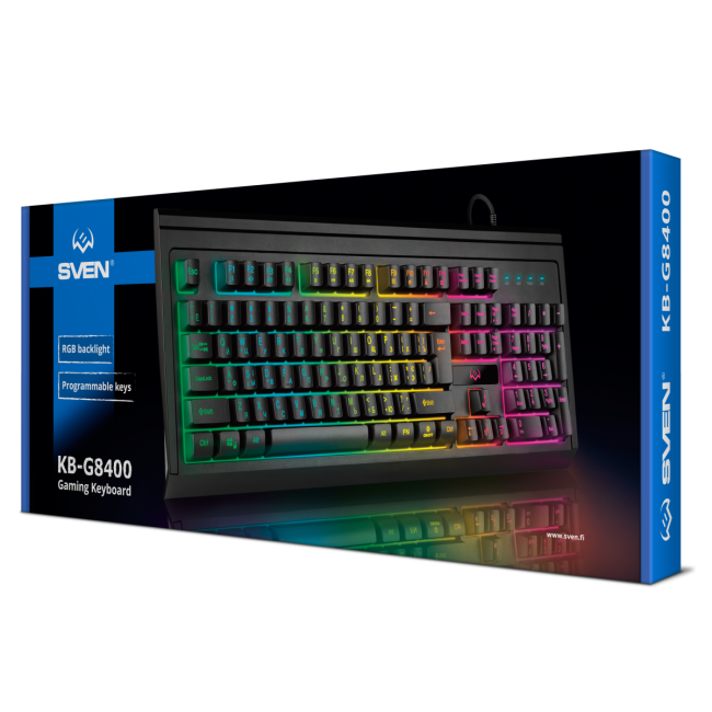 Игровая клавиатура SVEN KB-G8400 (104кл, ПО, RGB-подсветка) SVEN KB-G8400