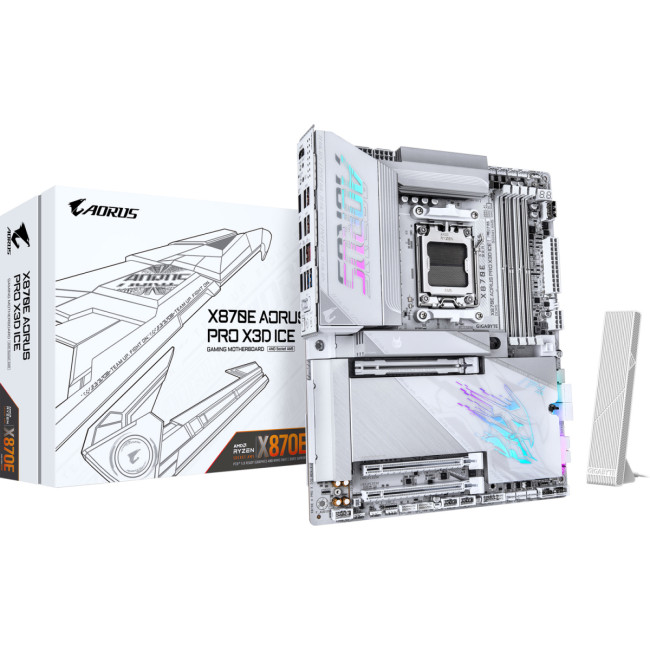 Материнская плата Gigabyte X870E AORUS PRO X3D ICE Материнская плата Gigabyte X870E AORUS PRO X3D ICE