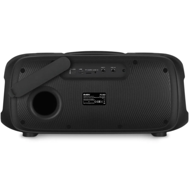SVEN PS-860, черный, акустическая система 2.0, мощность 2x50 Вт (RMS), Bluetooth, FM, USB, microSD, встроенный аккумулятор Sven SV-022518 SVEN PS-860, черный, акустическая система 2.0, мощность 2x50 Вт (RMS), Bluetooth, FM, USB, microSD, встроенный аккумулятор Sven SV-022518