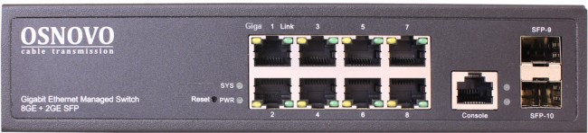 Коммутатор OSNOVO SW-70802/L2 Коммутатор OSNOVO SW-70802/L2