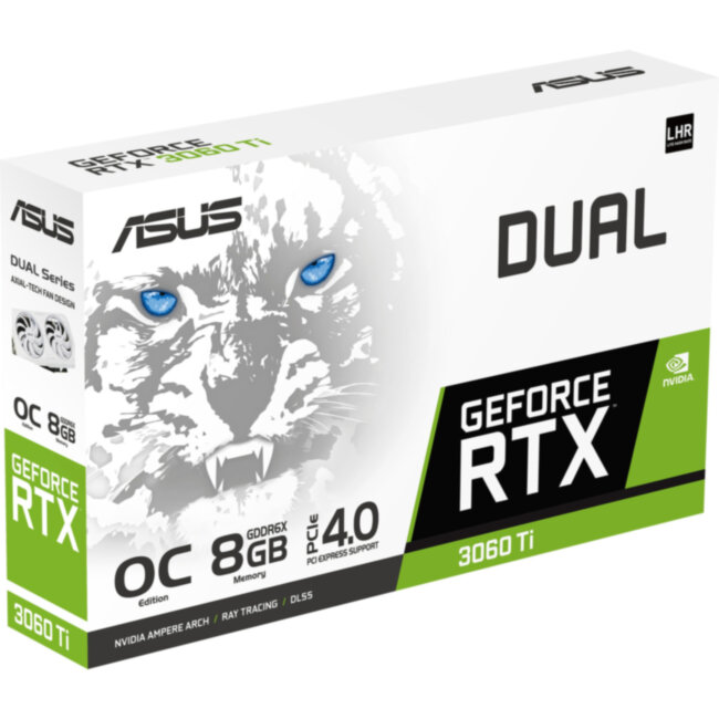 Видеокарта ASUS DUAL-RTX3060TI-O8GD6X (90YV0IP2-M0NA00) Видеокарта ASUS DUAL-RTX3060TI-O8GD6X (90YV0IP2-M0NA00)