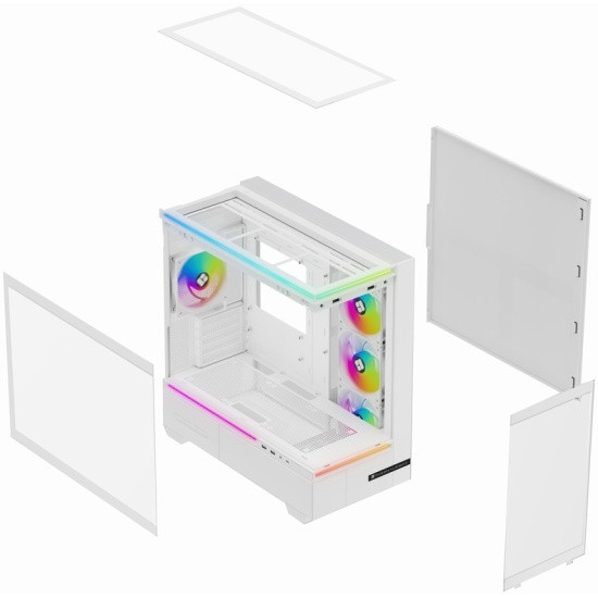 Корпус без блока питания Thermalright M10 FAN4-C White Корпус без блока питания Thermalright M10 FAN4-C White
