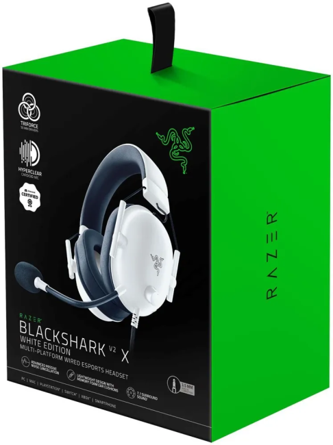 Razer Гарнитура Blackshark V2 X - White Razer Blackshark V2 X (RZ04-03240700-R3M1) Razer Гарнитура Blackshark V2 X - White Razer Blackshark V2 X (RZ04-03240700-R3M1)