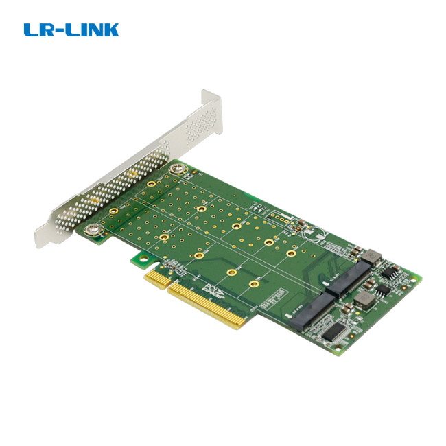 Адаптер для SSD LR-Link PCIe x8 to 2-Port M.2 NVMe Adapter