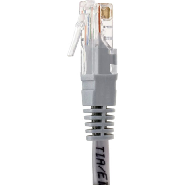 Патчкорд литой "Telecom" UTP кат.5е 10,0м серый VCOM NA102--10M