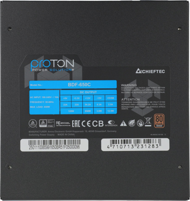 Блок питания Chieftec BDF-650C Блок питания Chieftec BDF-650C