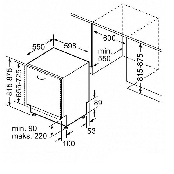 Встраиваемая посудомоечная машина BOSCH Bosch SMV4HTX28E